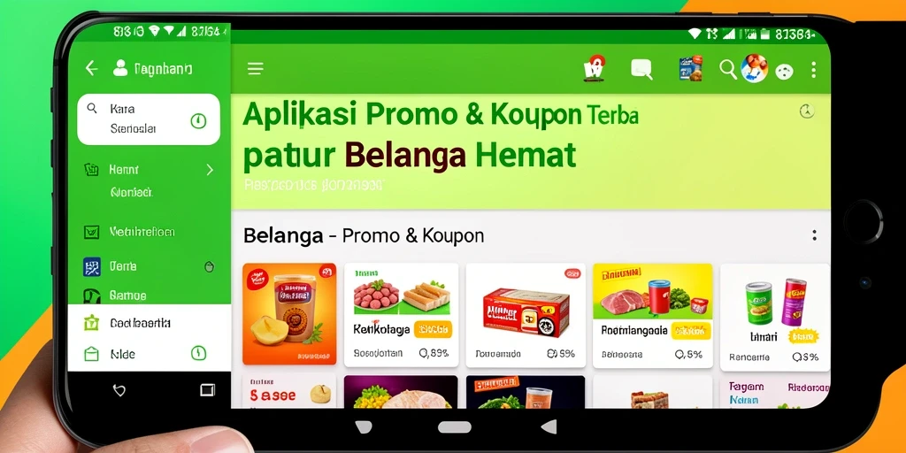 Tampilan antarmuka aplikasi 8364 dengan berbagai kupon dan promo.