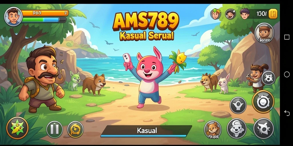 Tampilan antarmuka AMS789 yang menarik dan mudah dinavigasi.