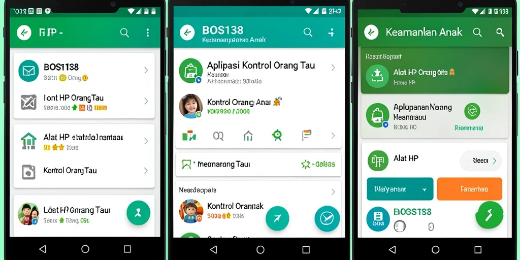 Antarmuka BOS138 menampilkan kontrol orang tua yang mudah digunakan.