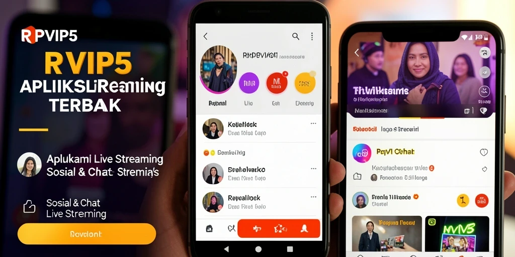 Tampilan antarmuka RPVIP5 saat live streaming yang interaktif.