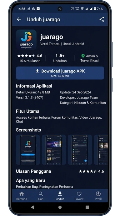 Unduh dan Instal APK juarago untuk Android